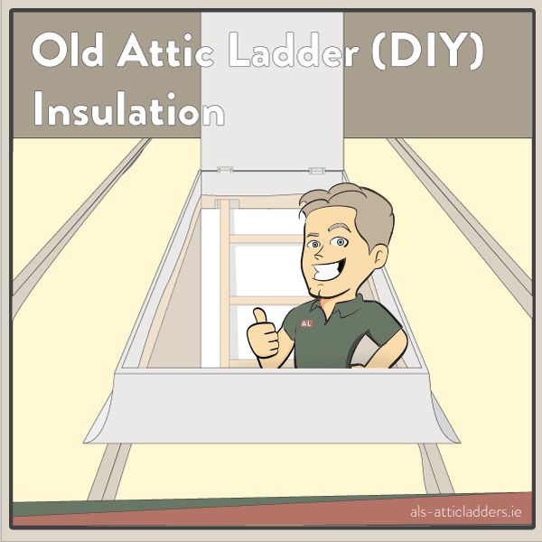 How to Insulation old Attic door DIY