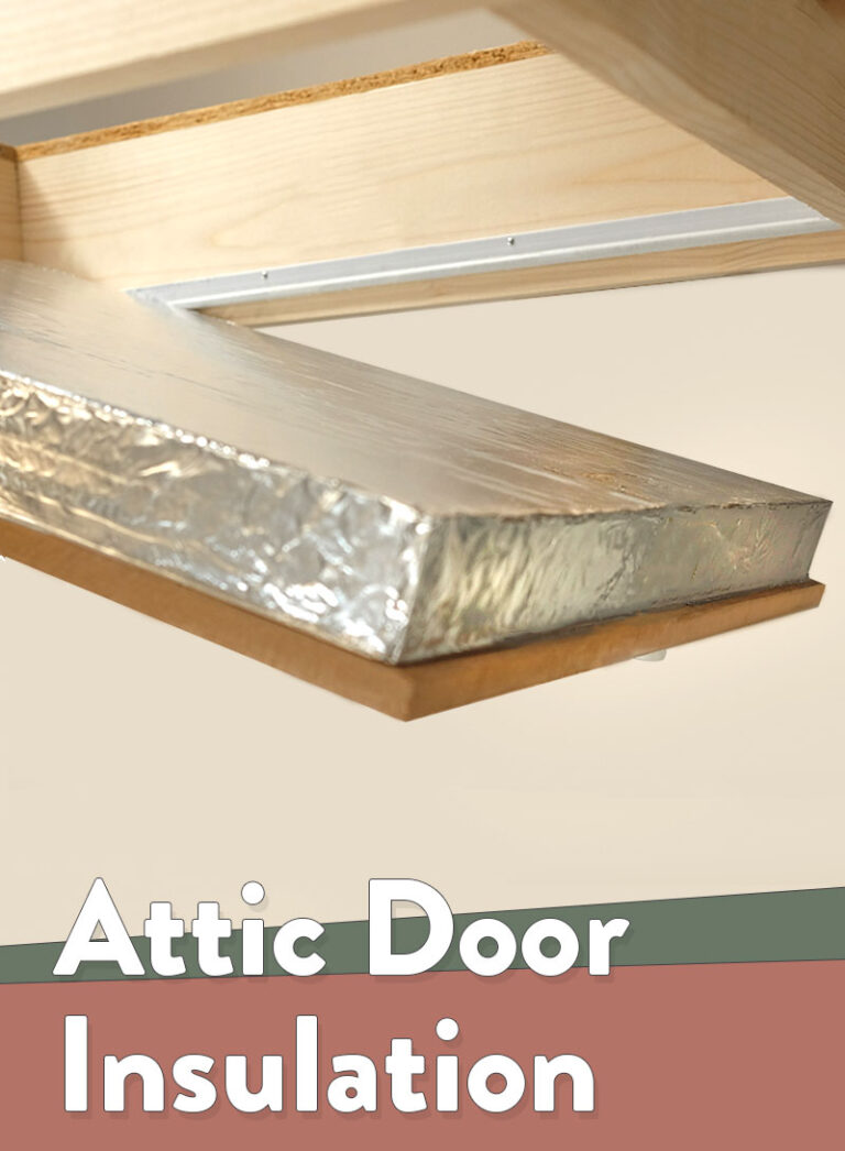 Attic Door Insulation fitted to attic door