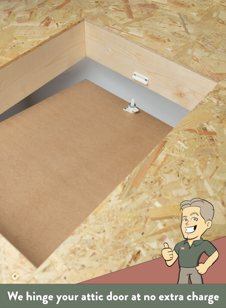 Hinged Attic Door and attic ladder