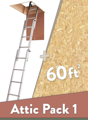 Attic ladder and flooring package