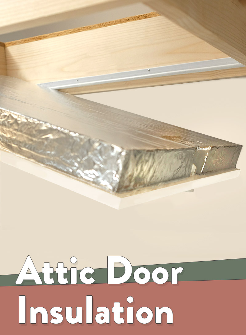 Insulated attic trapdoor