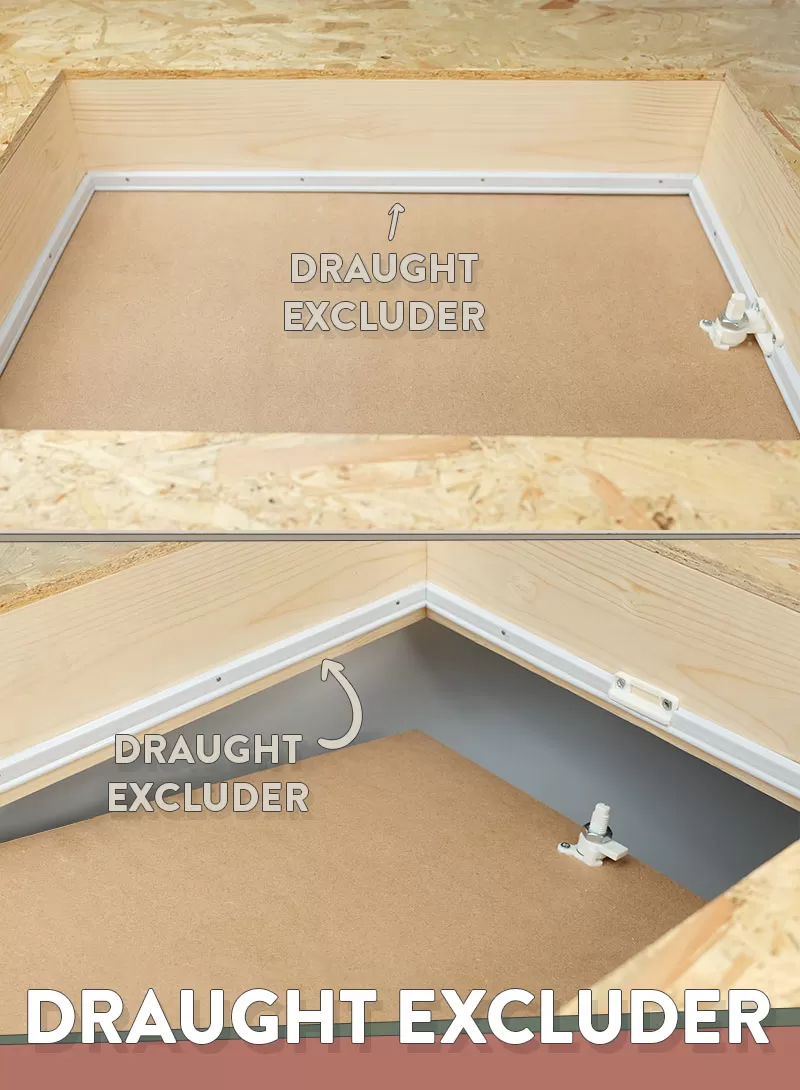 Attic Door Draught excluder installed Dublin